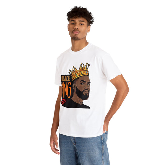 Men Black King Tee